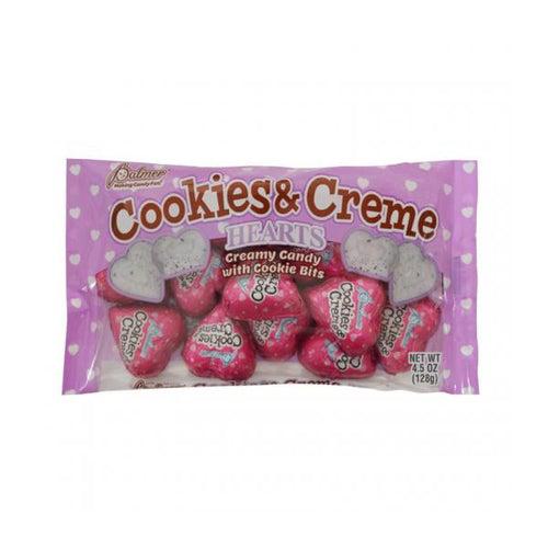 Palmer's Cookies and Cream Hearts 128g - Candy Mail UK