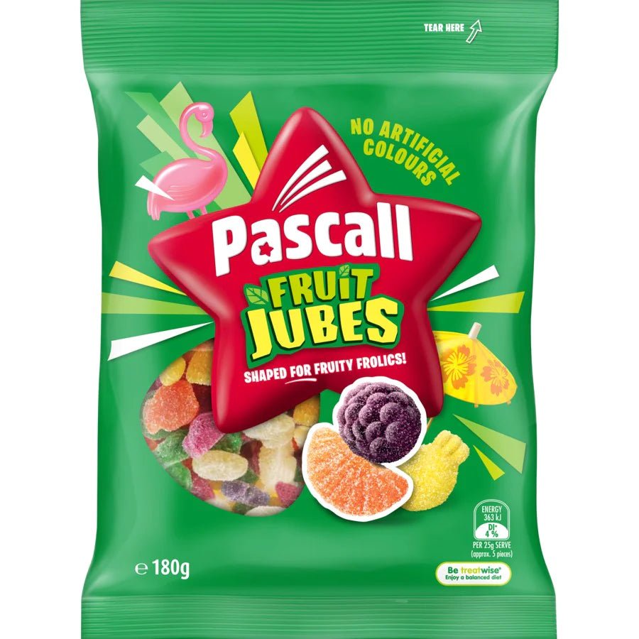 Pascall Fruit Jubes 180g - Candy Mail UK