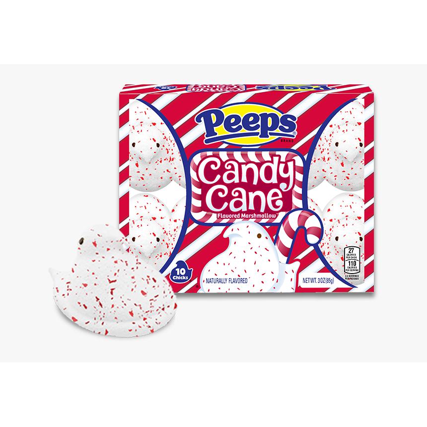 Peeps Candy Cane Chicks 85g - Candy Mail UK