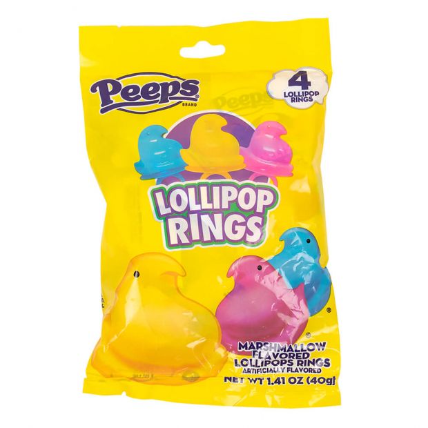 Peeps Lollipop Rings 40g - Candy Mail UK