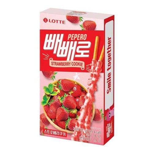 Pepero Strawberry Cookie 37g - Candy Mail UK