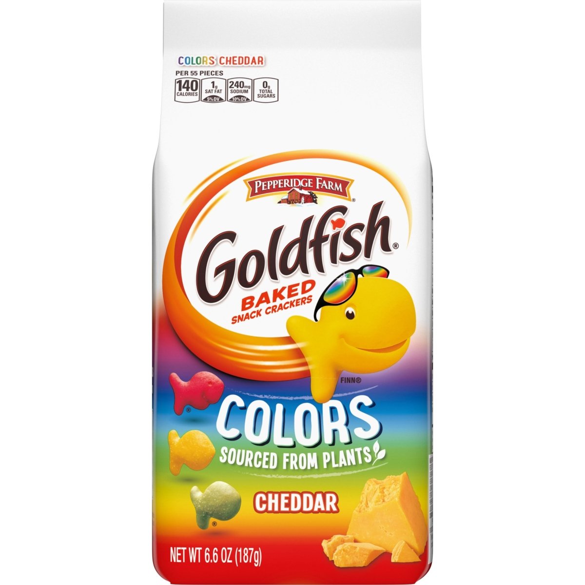 Pepperidge Farm Goldfish Cheddar Colours (Canada) 180g - Candy Mail UK