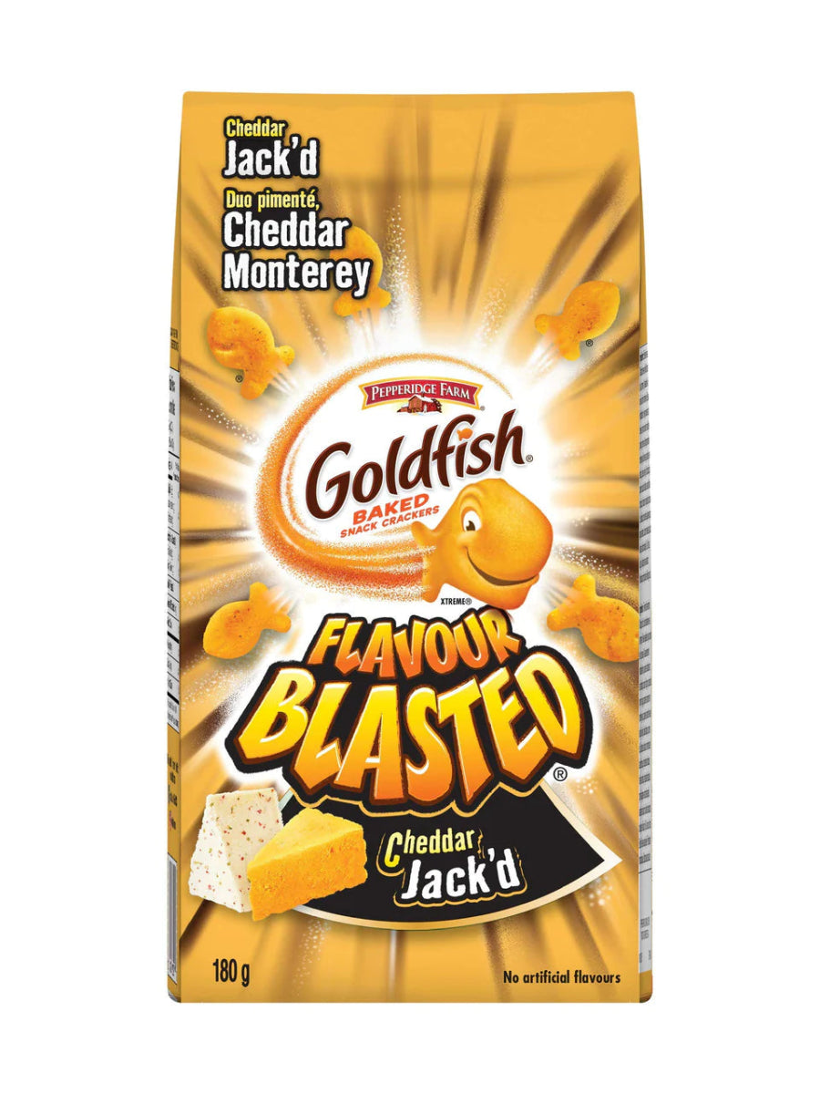 Pepperidge Farm Goldfish Cheddar Jack'd (Canada) 180g - Candy Mail UK