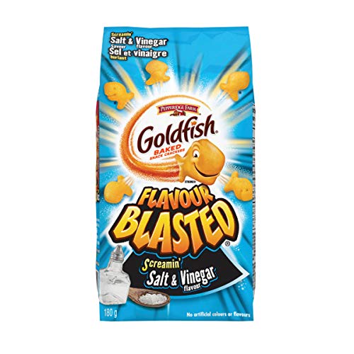 Pepperidge Farm Goldfish Flavour Blasted Salt and Vinegar (Canada) 180g - Candy Mail UK