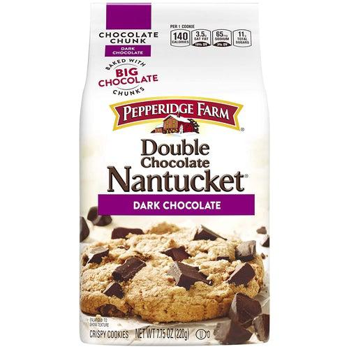 Pepperidge Farm Nantucket Double Dark Chocolate Cookies 204g - Candy Mail UK