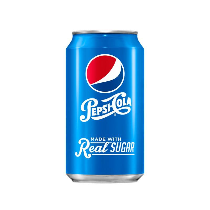 Pepsi Real Sugar 355ml Best Before 11th Oct 2021 - Candy Mail UK