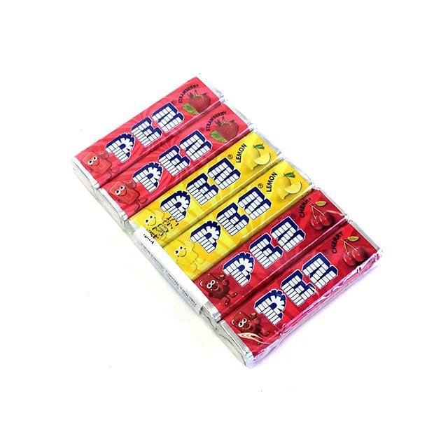 Pez Assorted Fruit Refill 6 Pack 49.3g - Candy Mail UK