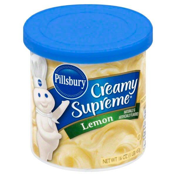 Pillsbury Frosting Creamy Supreme Lemon 442g Best Before May 2023 - Candy Mail UK