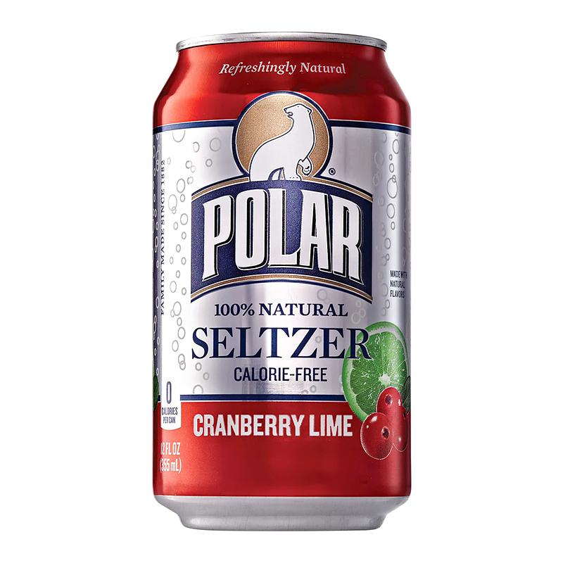 Polar Seltzer Cranberry Lime 355ml - Candy Mail UK