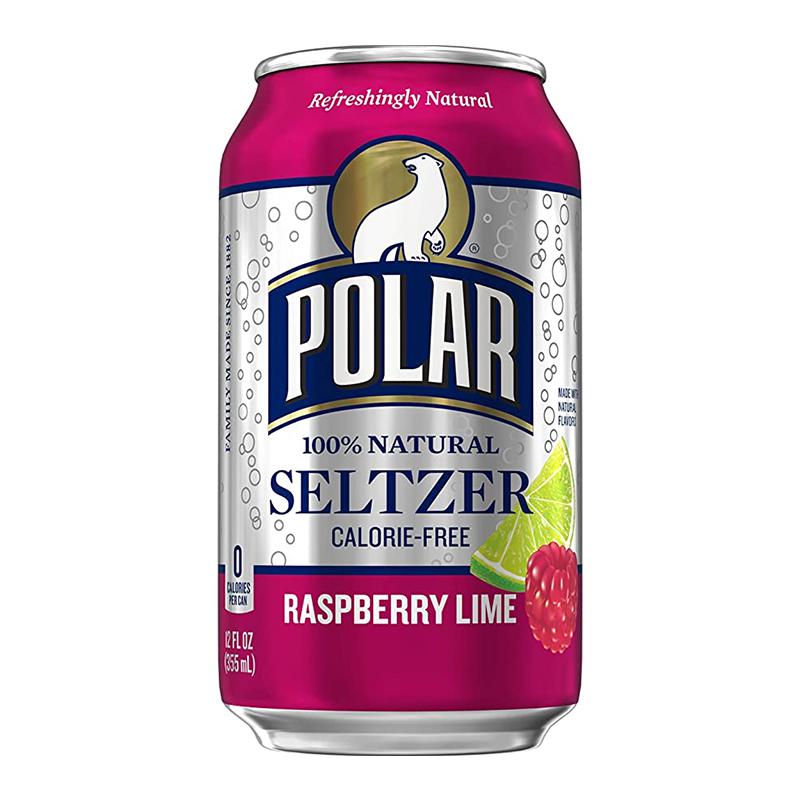 Polar Seltzer Raspberry Lime 355ml - Candy Mail UK