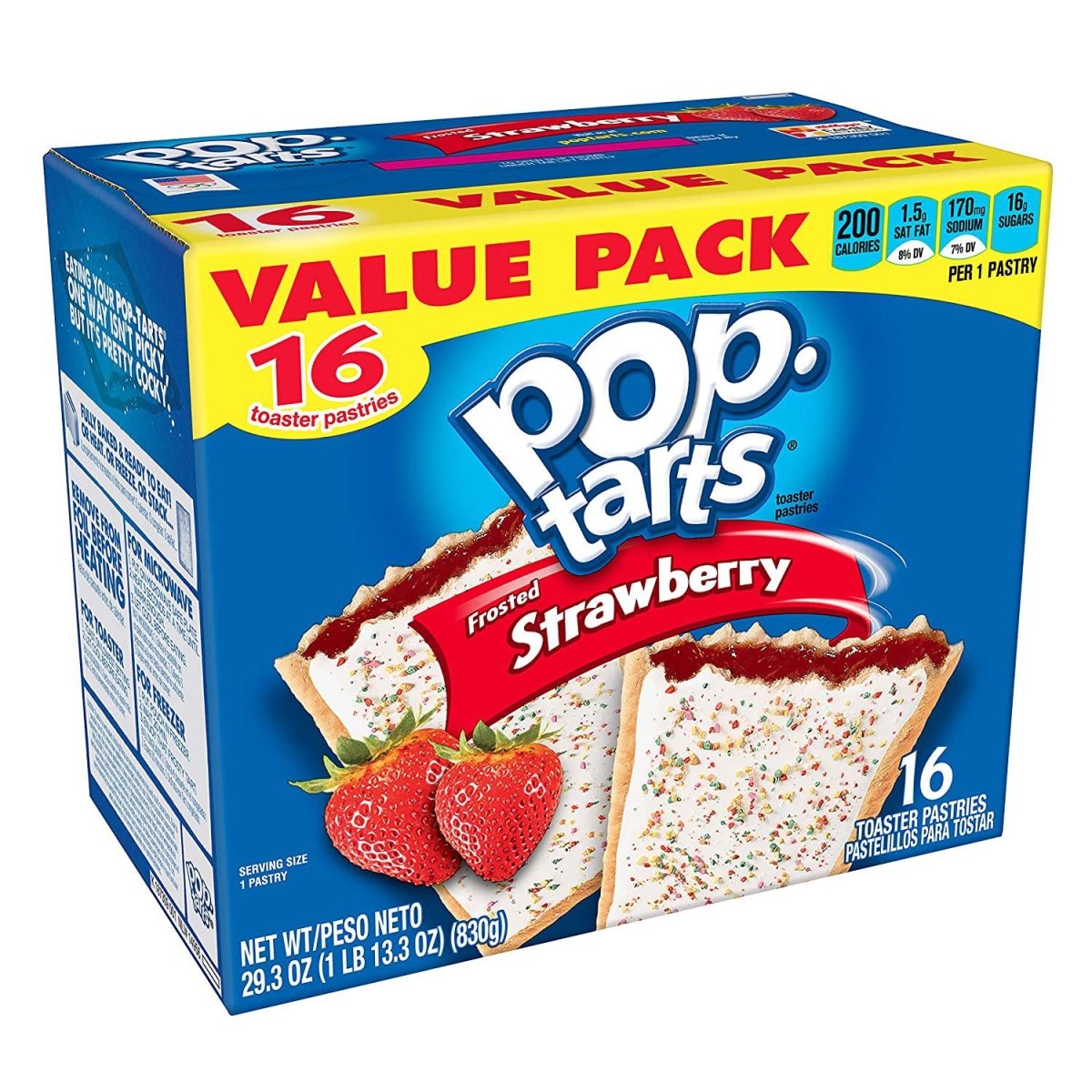 Pop Tarts 16 Pack (USA) Strawberry - Candy Mail UK