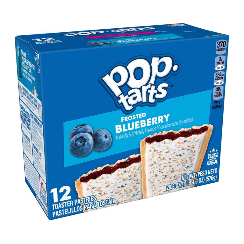 Pop Tarts Frosted Blueberry 12 Pk 576g - Candy Mail UK