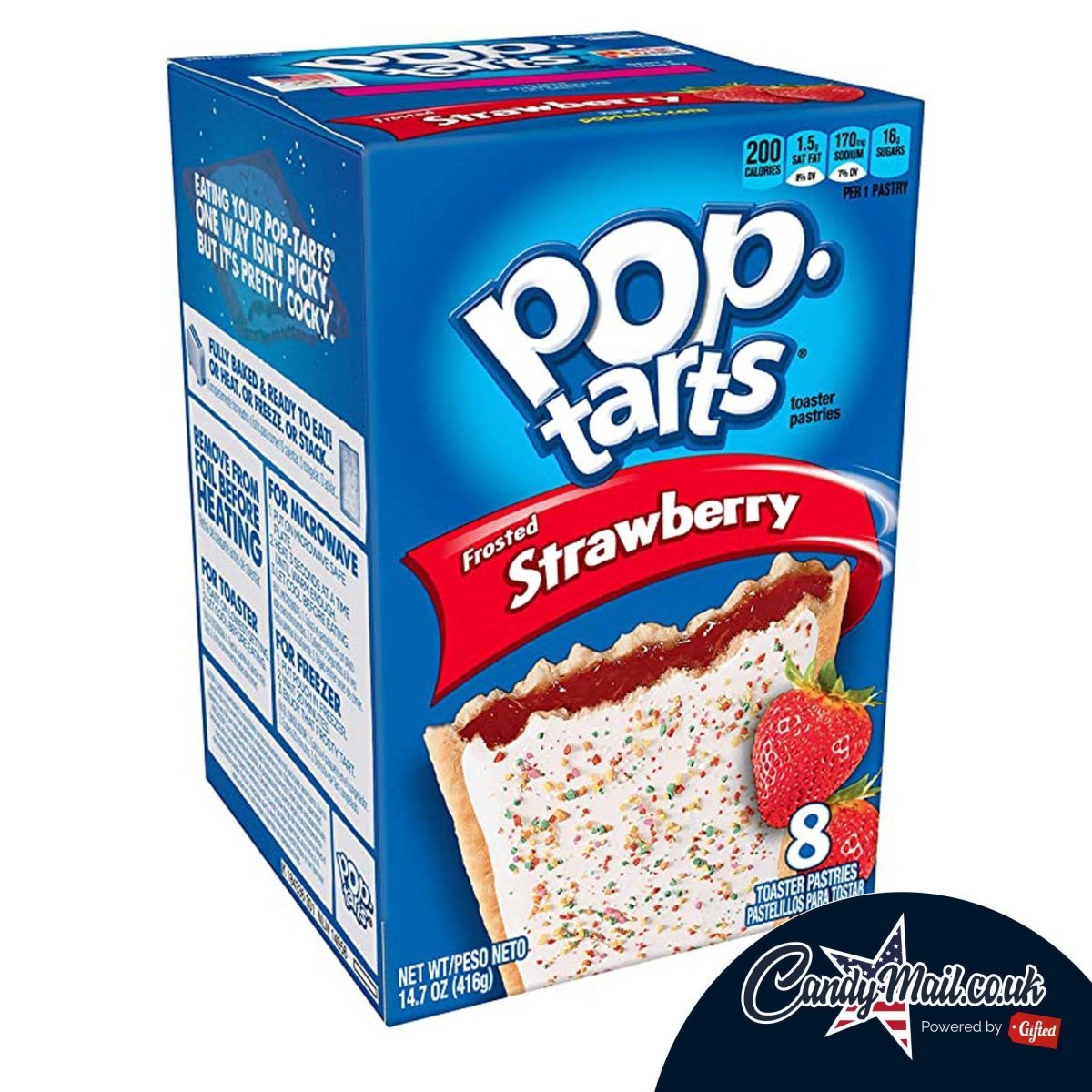 Pop Tarts Frosted Strawberry 384g BB (15/09/22) - Candy Mail UK