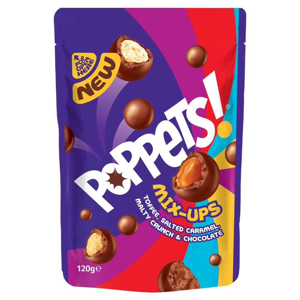 Poppets Mix Ups Pouch 120g - Candy Mail UK