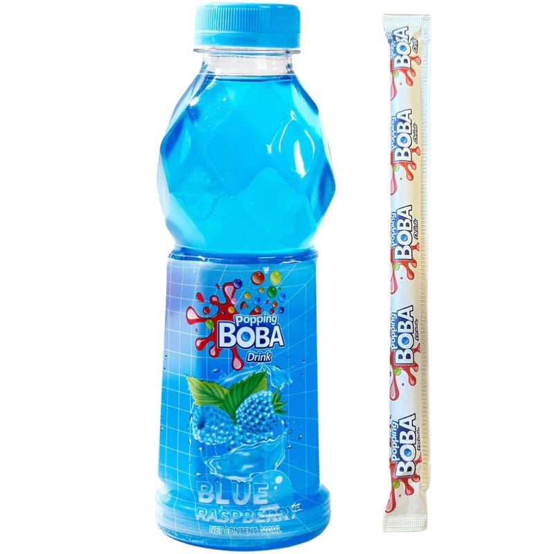 Popping Boba Blue Raspberry Drink 500ml - Candy Mail UK