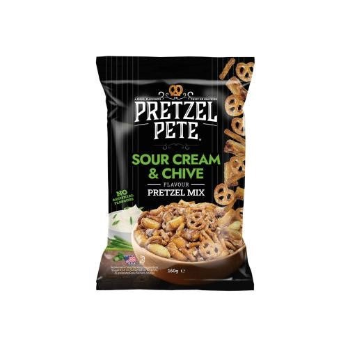 Pretzel Pete Pretzel Mix Sour Cream & Chive 160g - Candy Mail UK