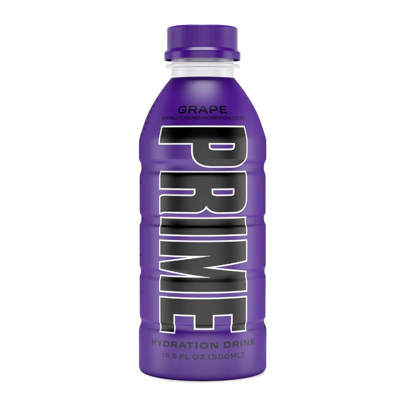 Prime Hydration By Logan Paul x KSI- Grape 500ml (Damaged Bottle) - Candy Mail UK