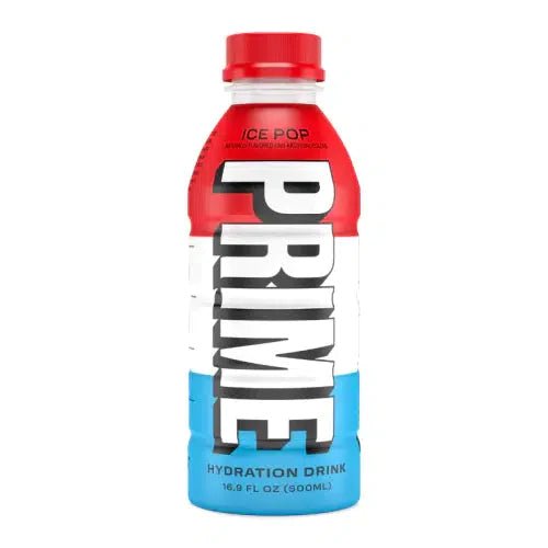 Prime Hydration By Logan Paul x KSI- Ice Pop 500ml (Damaged Bottle) - Candy Mail UK