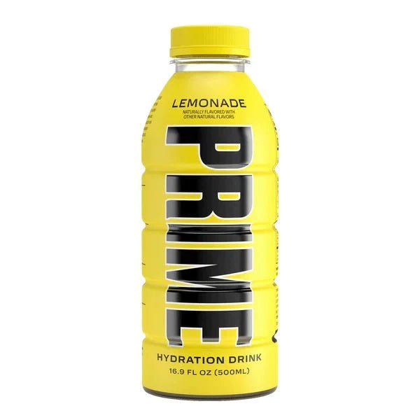 Prime Hydration By Logan Paul x KSI- Lemonade 500ml (Damaged Bottle) - Candy Mail UK