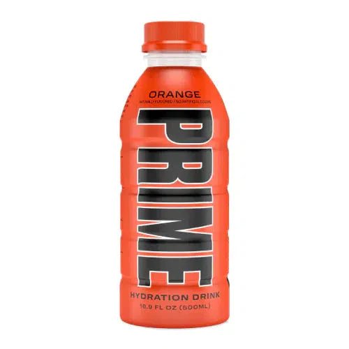 Prime Hydration By Logan Paul x KSI- Orange 500ml (Damaged Bottle) - Candy Mail UK