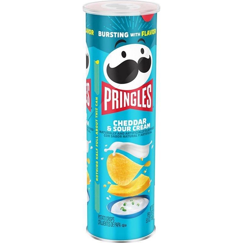 Pringles Cheddar and Sour Cream (Canada) 156g Dented Packaging - Candy Mail UK