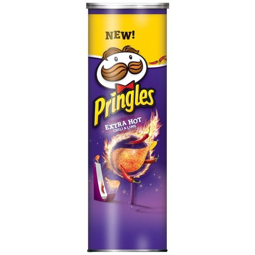 Pringles Extra Hot Chilli and Lime 155g - Candy Mail UK