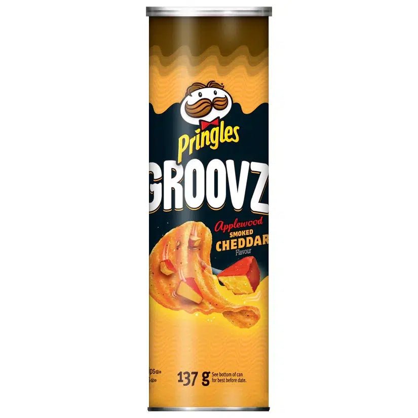 Pringles Groovz Applewood Smoked Cheddar (Canada) 137g - Candy Mail UK