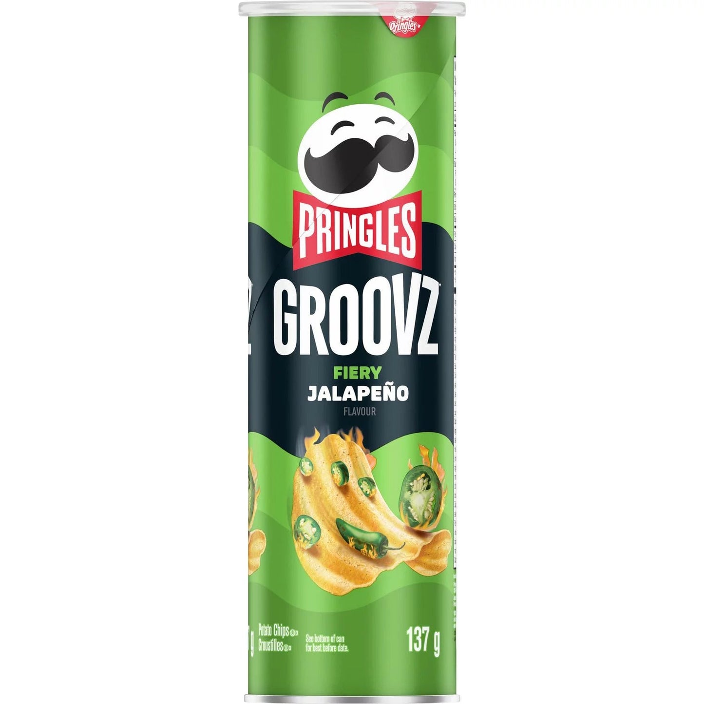 Pringles Groovz Jalapeno (Canada) 137g Dented Packaging - Candy Mail UK