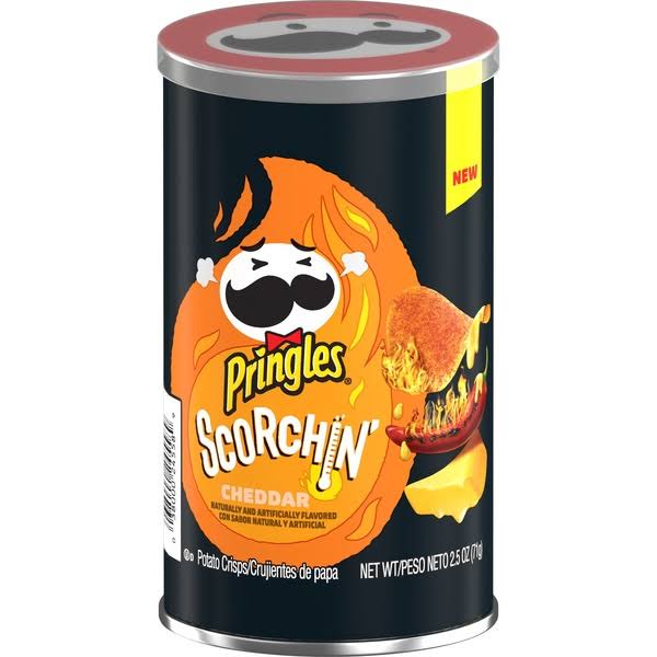 Pringles Scorchin' Cheddar Grab and Go 71g - Candy Mail UK