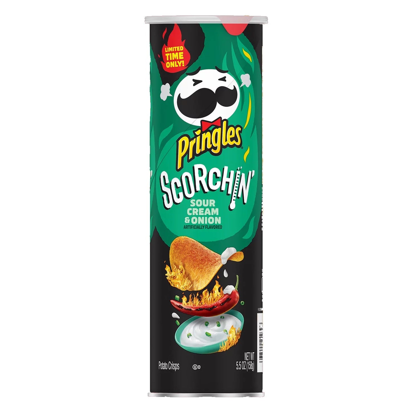 Pringles Scorchin' Sour Cream and Onion 158g - Candy Mail UK
