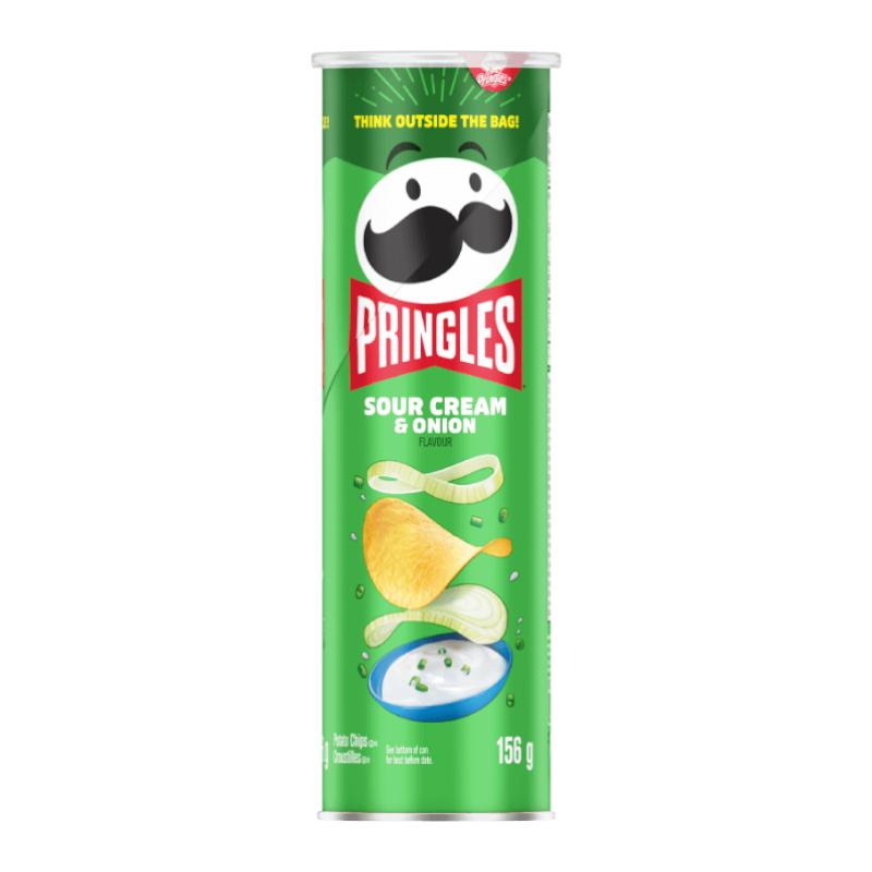 Pringles Sour Cream an Onion (Canada) 156g (Damaged Packaging) - Candy Mail UK