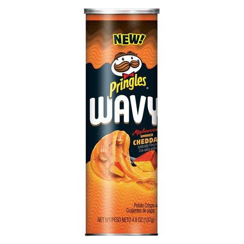 Pringles Wavy Applewood Smoked Cheddar 124g - Candy Mail UK
