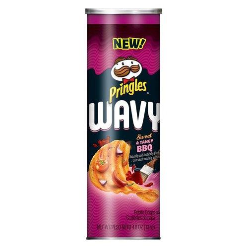 Pringles Wavy Sweet and Spicy BBQ 137g - Candy Mail UK