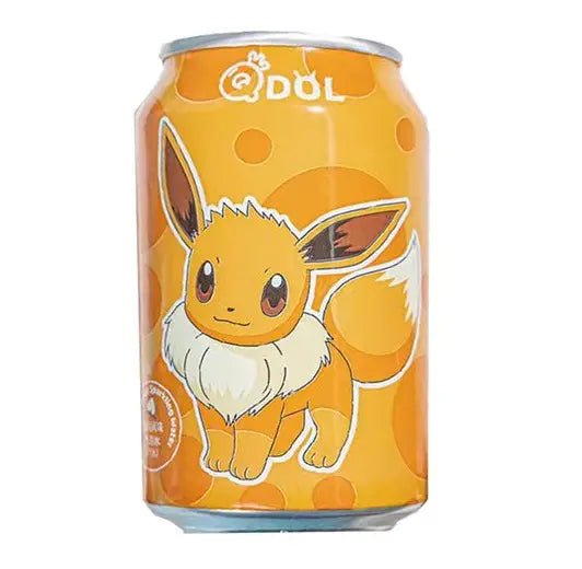 QDOL Pokemon Eevee Peach Flavour Soda 330ml - Candy Mail UK