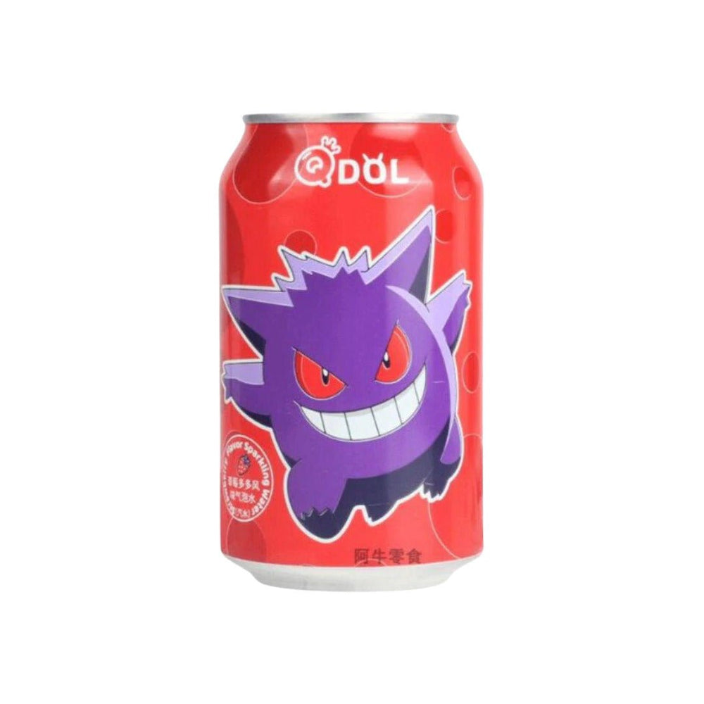 QDOL Pokemon Gengar Strawberry Flavour Soda 330ml - Candy Mail UK