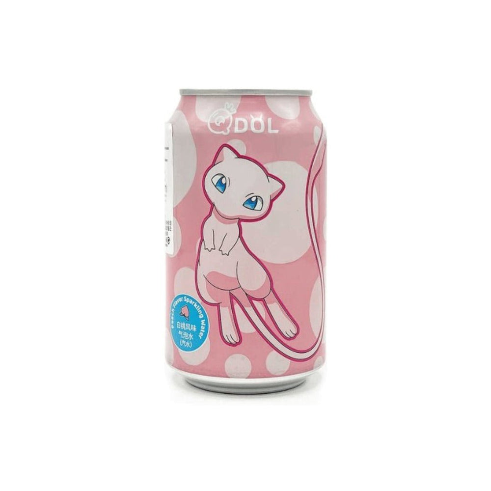 QDOL Pokemon Mew Peach Flavour Soda 330ml (Damaged Can) - Candy Mail UK