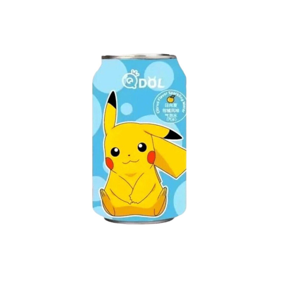 QDOL Pokemon Pikachu Citrus Flavour Soda 330ml - Candy Mail UK