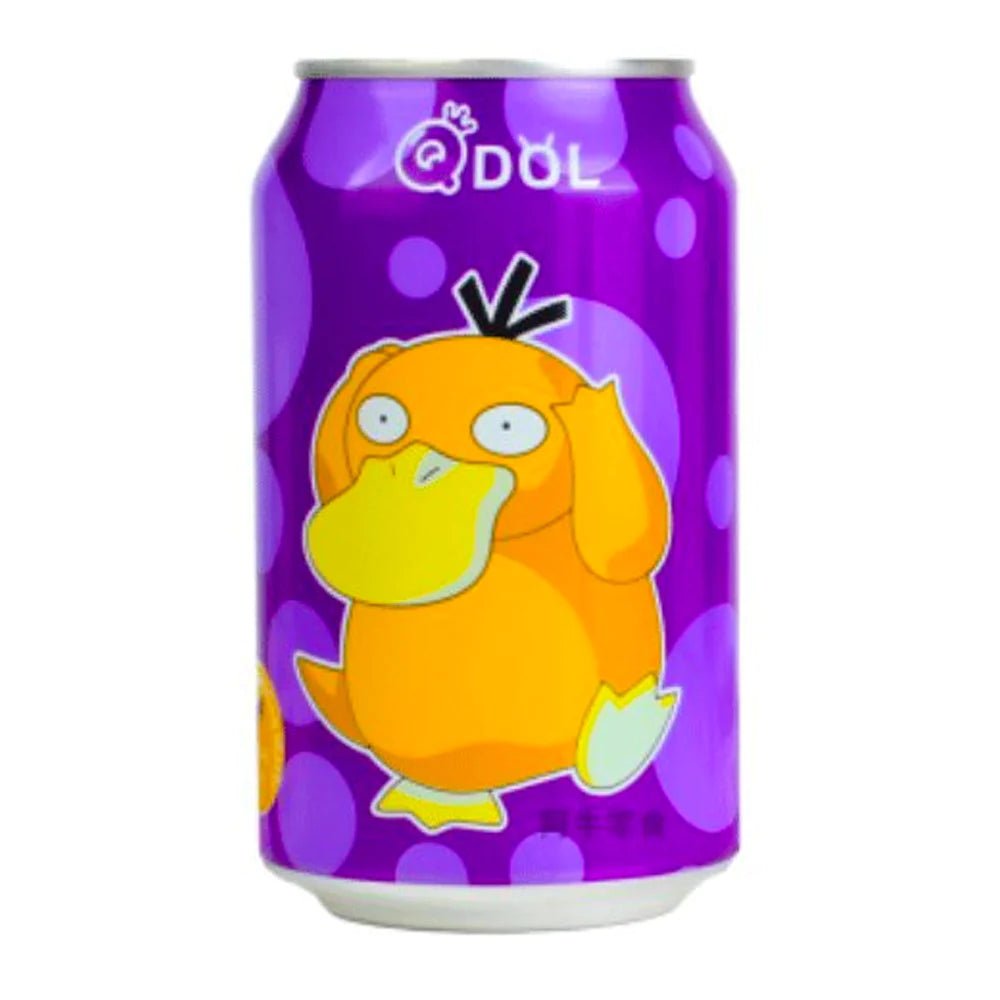 QDol Pokémon Psyduck Grape Soda 330ml - Candy Mail UK