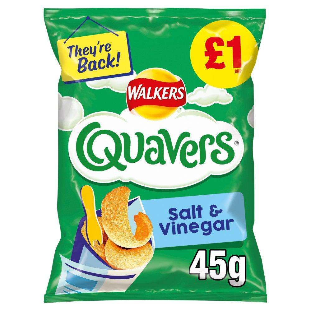 Quavers Salt & Vinegar 45g best before 22/05/21 - Candy Mail UK