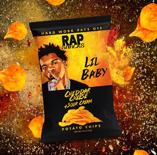Rap Snacks Lil Baby Cheddar Cheese and Sour Cream 71g - Candy Mail UK