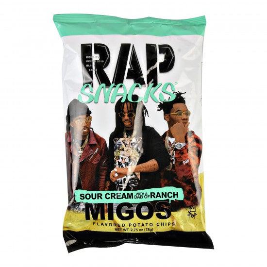 Rap Snacks Migos Sour cream and Ranch 71g - Candy Mail UK