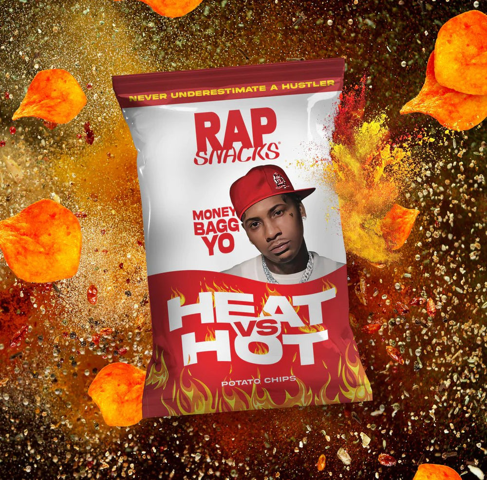 Rap Snacks Money Bagg Yo Heat Vs Hot 71g - Candy Mail UK