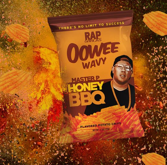 Rap Snacks Oowee Wavy Master P Honey BBQ 71g - Candy Mail UK