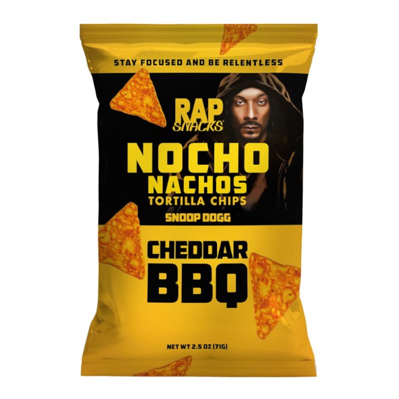 Rap Snacks Snoop Dogg Cheddar BBQ Nocho Nachos 71g - Candy Mail UK