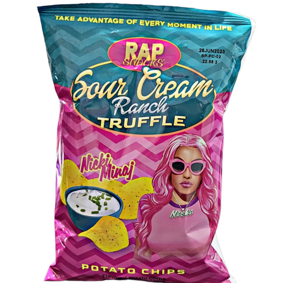 Rap Snacks Sour Cream Truffle Nicki Minaj Potato Chips 71g - Candy Mail UK