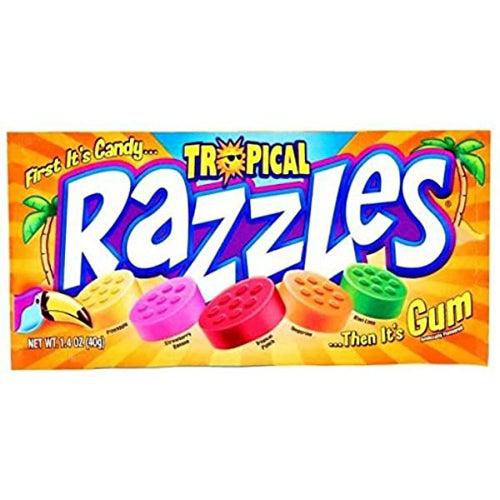 Razzles Tropical 39g - Candy Mail UK