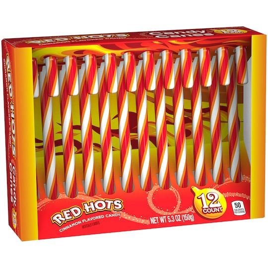 Red Hots Candy Canes 150g - Candy Mail UK