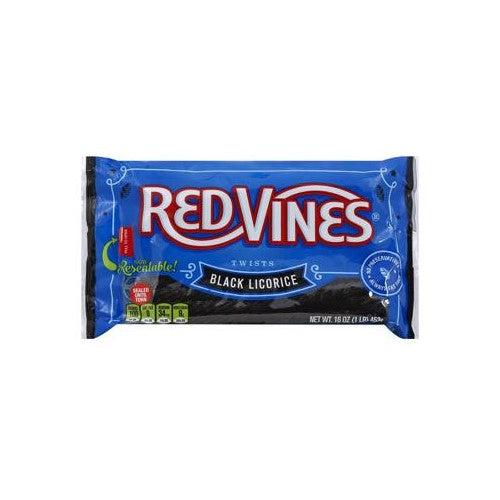 Redvines Black Liquorice Twist 454g Best Before August 2022 - Candy Mail UK