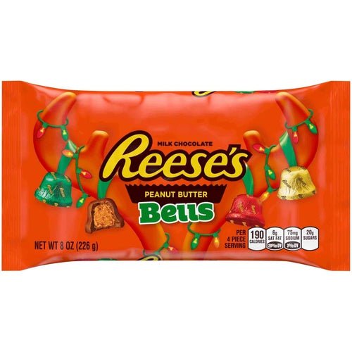 Reese's Christmas Peanut Butter Bells 209g - Candy Mail UK