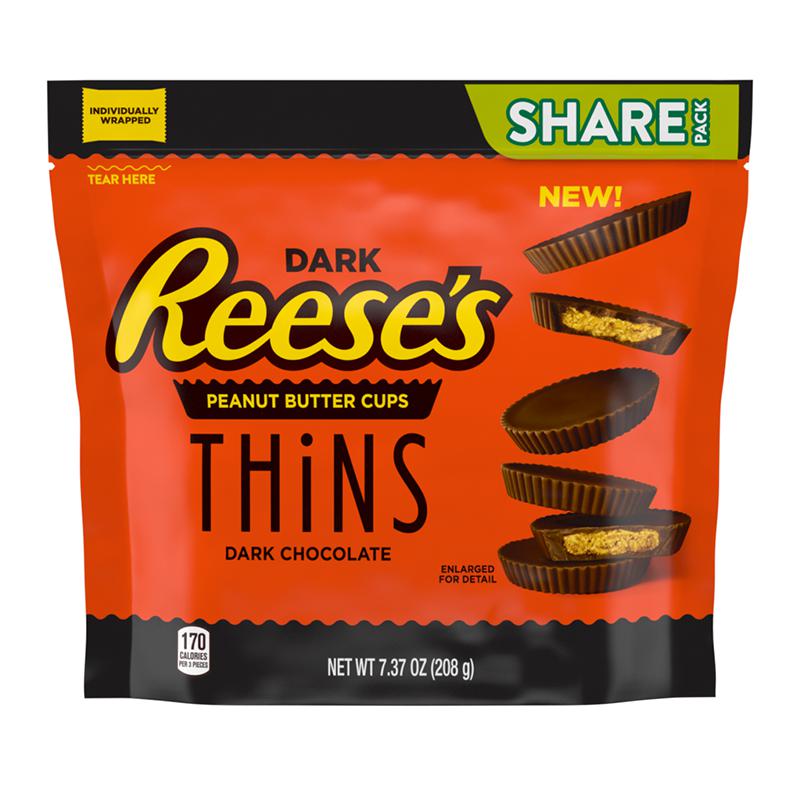 Reese's Dark Chocolate Thins 208g - Candy Mail UK